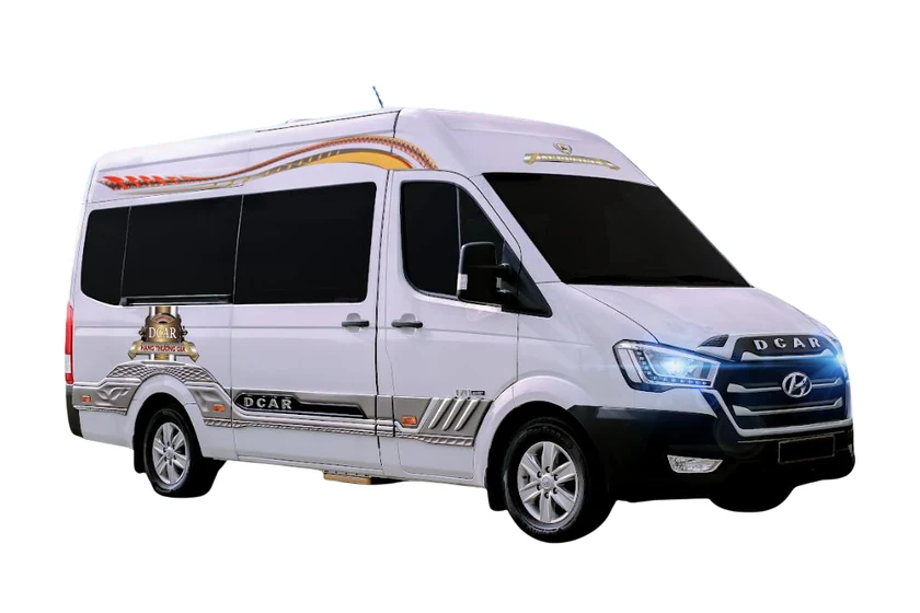 Dcar limousine van rental (9–11 seats) with driver in Phu Yen – Tuy Hoa – Go365
