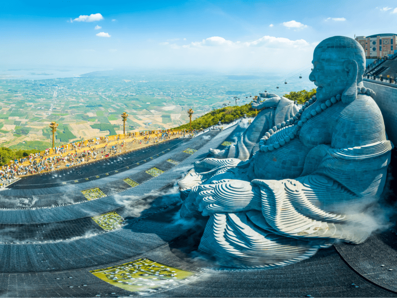 TOUR HỒ CHÍ MINH - TÂY NINH (NÚI BÀ ĐEN - TƯỢNG PHẬT DI LẶC -  TÒA THÁNH CAO ĐÀI  - CHÙA GÒ KÉN) (ảnh 4)