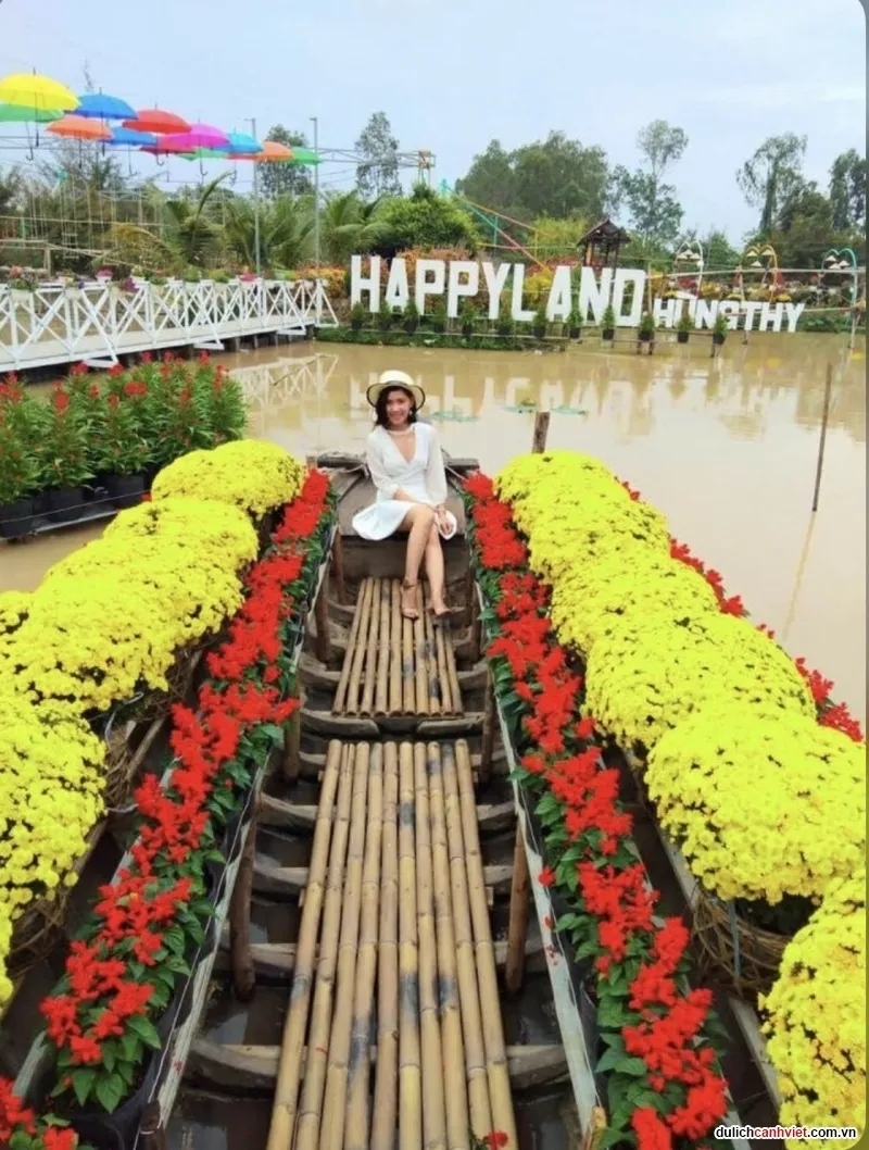 TOUR HỒ CHÍ MINH - ĐỒNG THÁP (LÀNG HOA SA ĐÉC - HAPPY LAND HÙNG THY - VƯỜN QUÝT HỒNG LAI VUNG - CHÙA LÁ SEN) (ảnh 2)