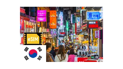 Du khách dùng eSIM Hàn Quốc check-in tại Seoul