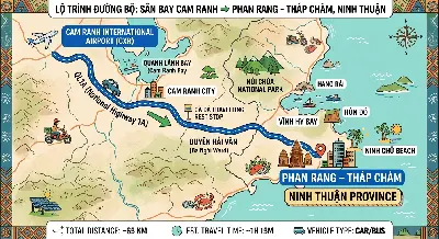 Cung đường ven biển từ Cam Ranh đi Phan Rang Ninh Thuận