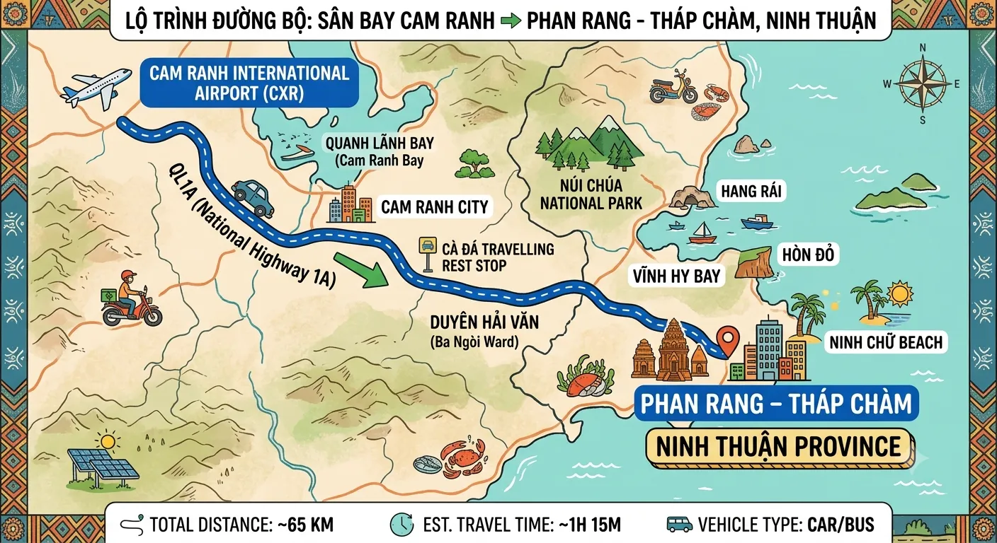 Cung đường ven biển từ Cam Ranh đi Phan Rang Ninh Thuận