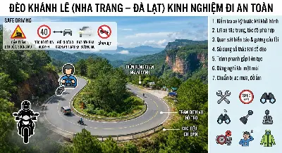Cung đường đèo Khánh Lê nối Nha Trang và Đà Lạt