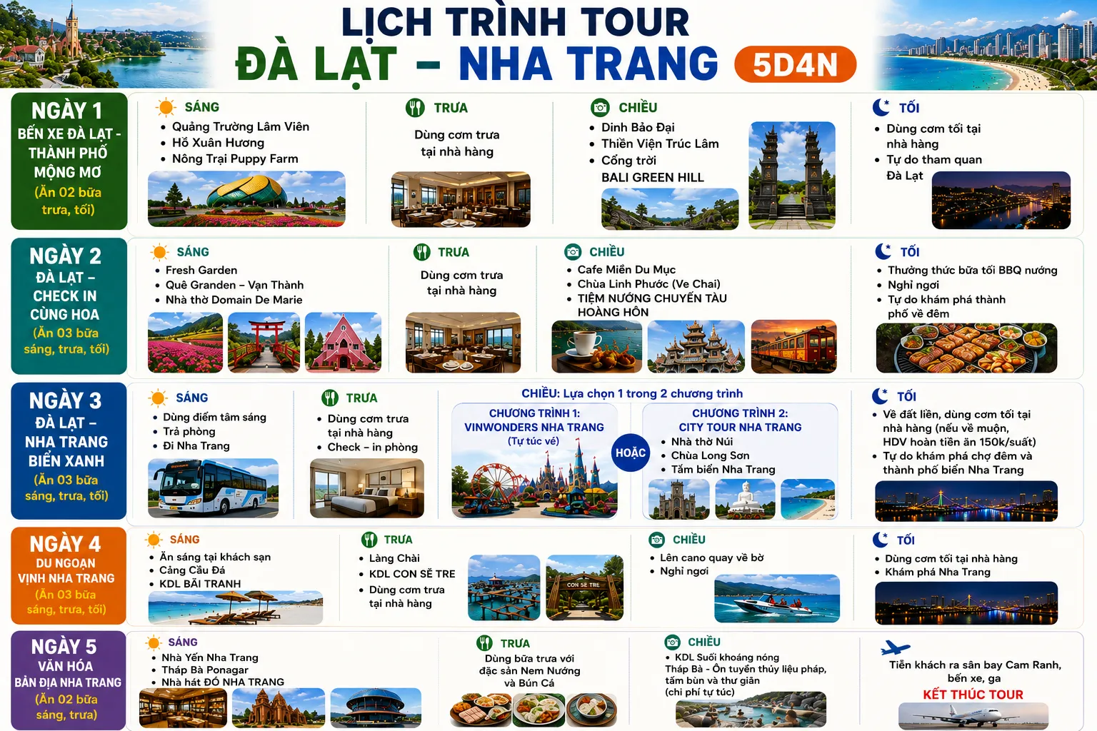 TOUR ĐÀ LẠT – NHA TRANG 5D4N (ảnh 5)