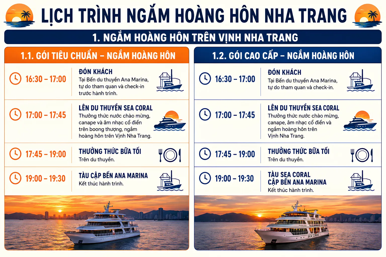 HÀNH TRÌNH NGẮM HOÀNG HÔN TRÊN DU THUYỀN NHA TRANG (ảnh 4)