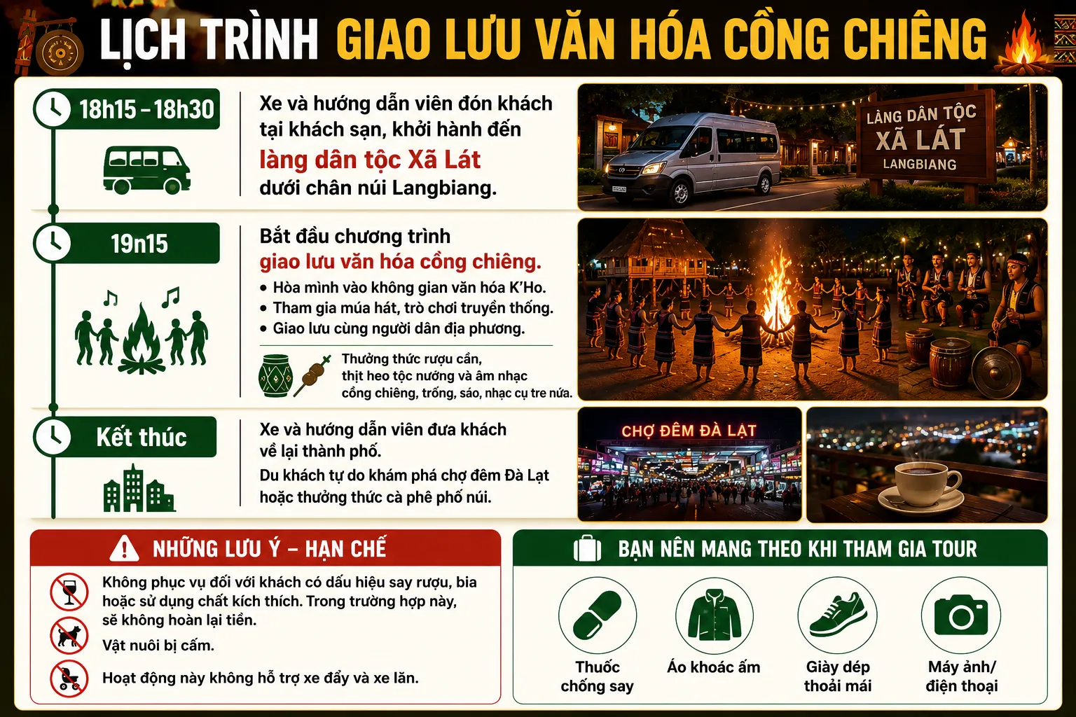 TOUR ĐÀ LẠT GIAO LƯU VĂN HÓA CỒNG CHIÊNG (ảnh 5)