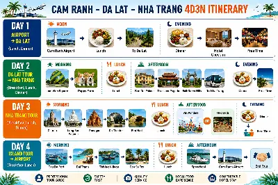 SÂN BAY CAM RANH - ĐÀ LẠT - NHA TRANG 4N3D (사진 5)