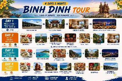 TOUR KHÁM PHÁ BÌNH ĐỊNH DÀI NGÀY (4N3Đ / 3N2Đ) (ảnh 3)