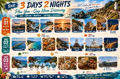 TOUR KHÁM PHÁ XỨ NẪU PHÚ YÊN – BÌNH ĐỊNH DÀI NGÀY (5N4Đ + 4N3Đ + 3N2Đ) (ảnh 5)