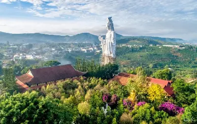 Tour Đà Lạt Du Ngoạn Thác Datanla - Pongour, Chùa, Tơ Lụa (ảnh 4)