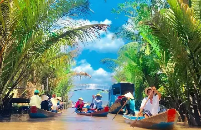 TOUR THAM QUAN CHỢ NỔI CÁI BÈ - CÙ LAO TÂN PHONG - VƯỜN TRÁI CÂY 1 NGÀY (ảnh 2)