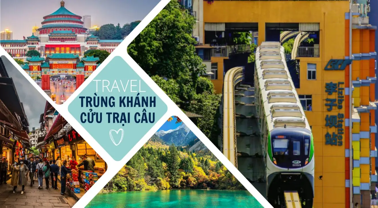Tour Trùng Khánh – Công Viên Gấu Trúc - Cửu Trại Câu - Từ Khí Khẩu Cổ Trấn - Hồng Nhai Động 6 ngày 5 đêm — Trung Quốc