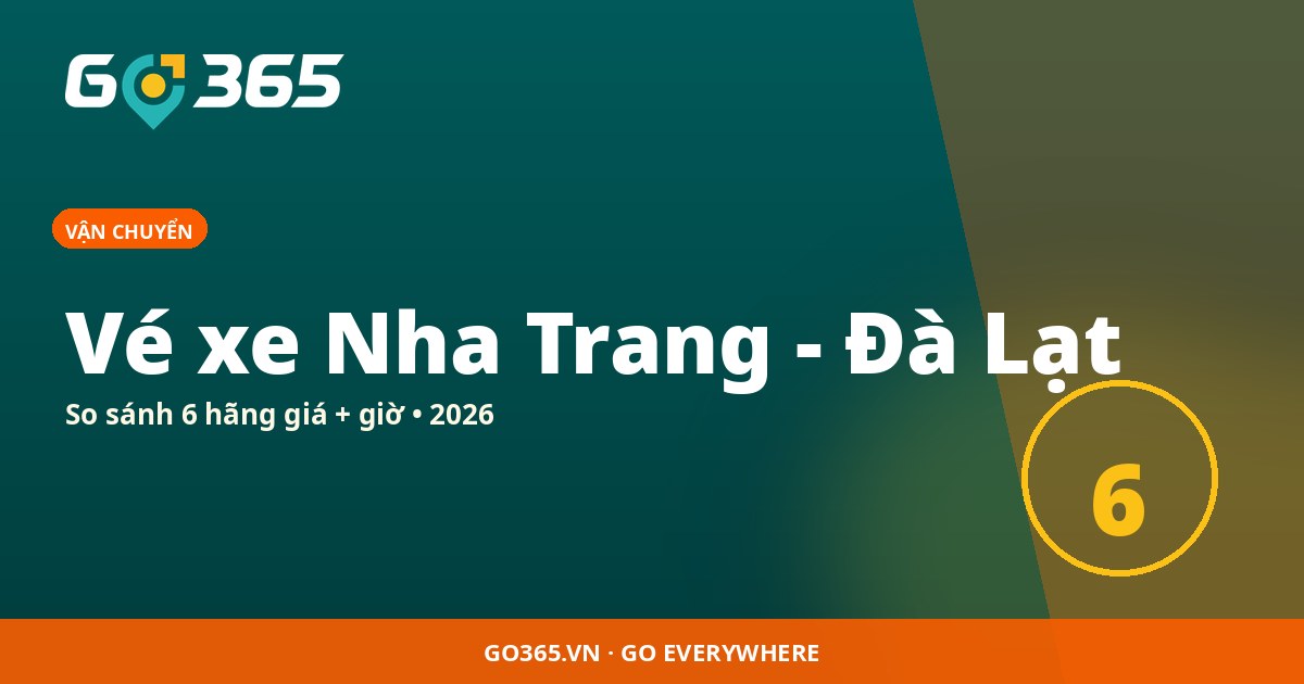 So sánh 6 hãng vé xe Nha Trang Đà Lạt 2026