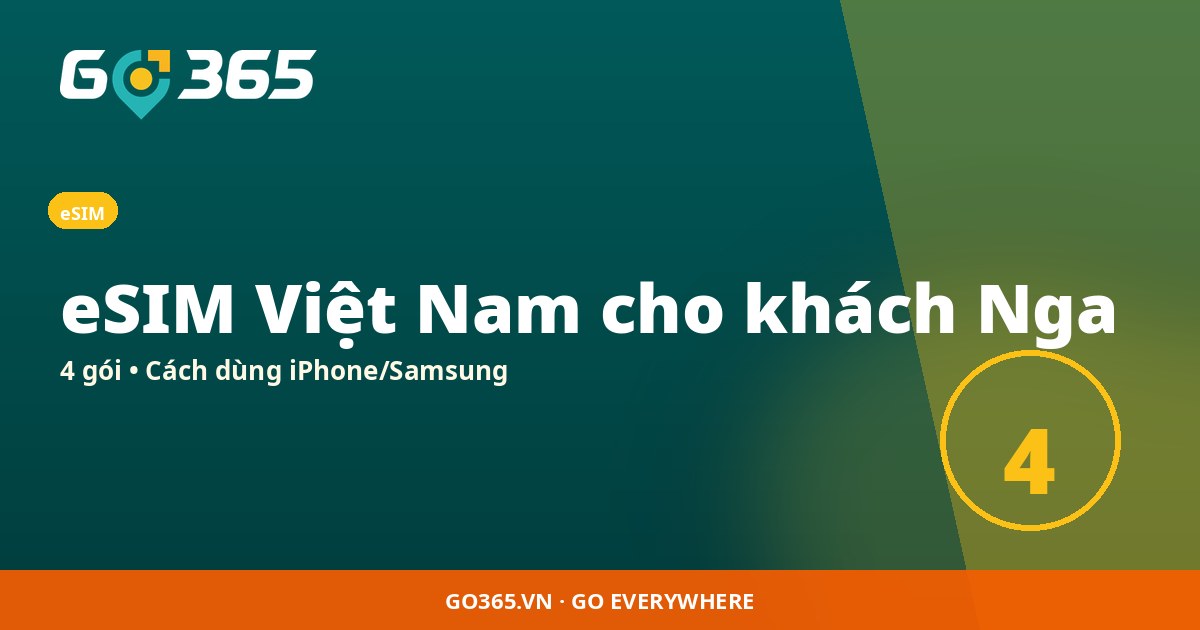 eSIM Vietnam cho khách Nga 2026