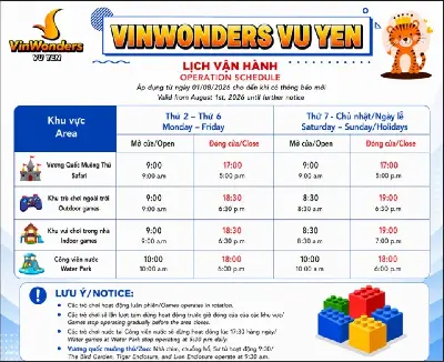 Vé Công Viên Giải Trí VinWonders Vũ Yên | Hải Phòng (ảnh 2)